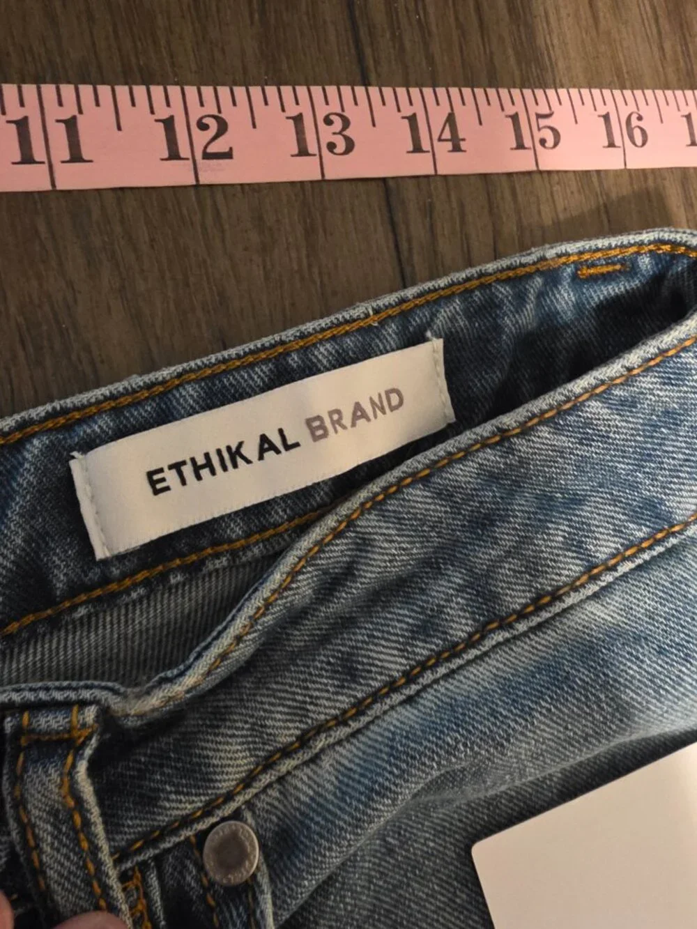PTCL High Rise Baggy Carpenter Jeans NWT Size 28 Wide Leg Utility Blue Denim - Picture 9 of 15